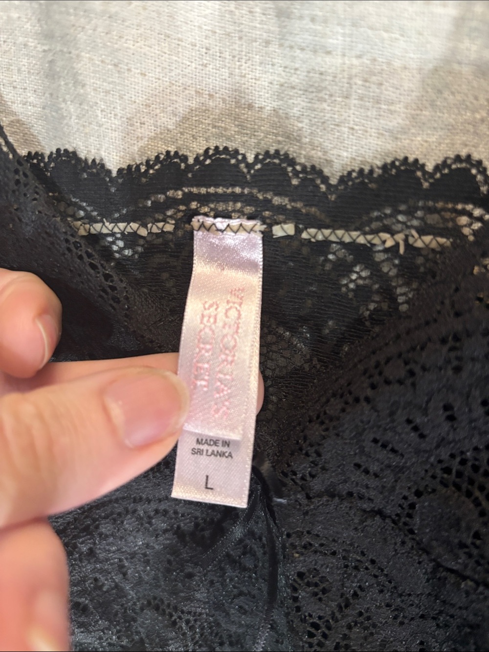 Victoria's Secret Black Lace Longline Bralette Crop - Picture 2 of 7